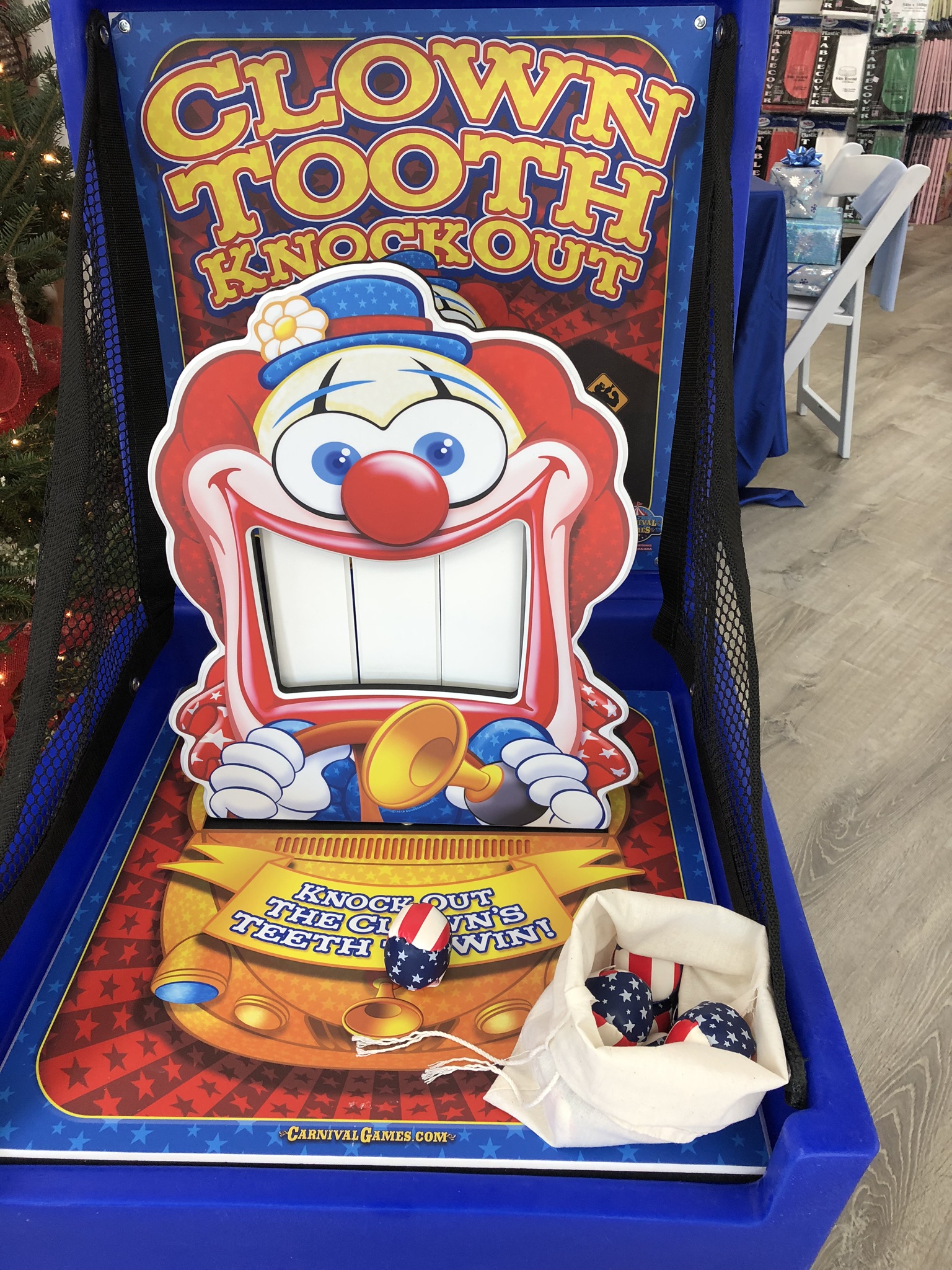 Clown Teeth Knockout for Philadelphia party rentals
