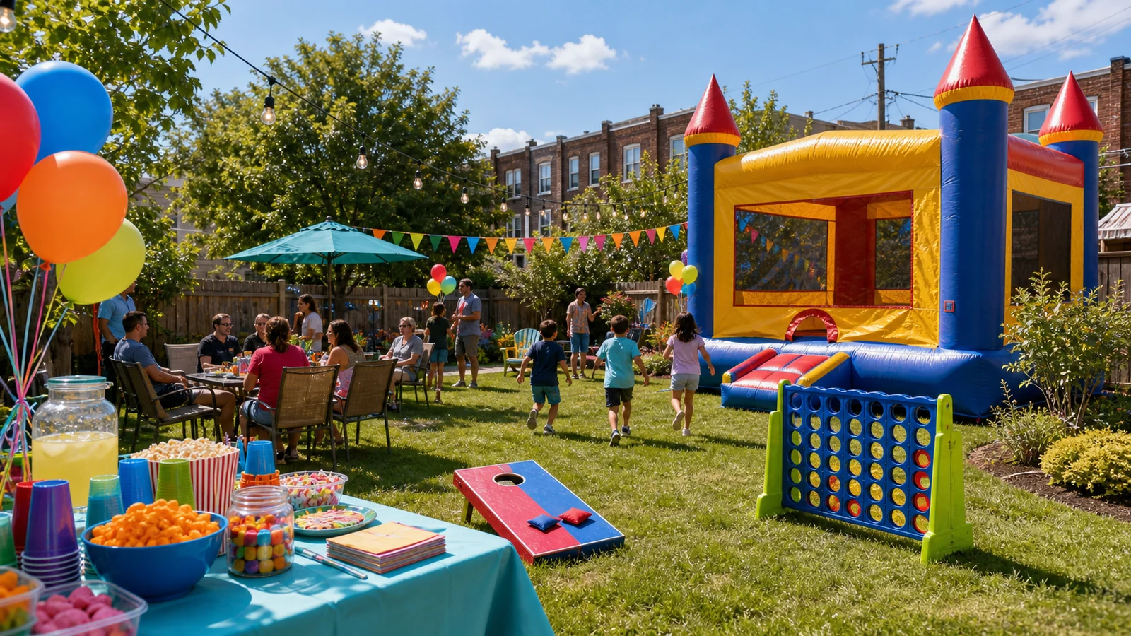 Birthday Party Rentals Philadelphia: Backyard Games, Bounce Houses, and Snacks