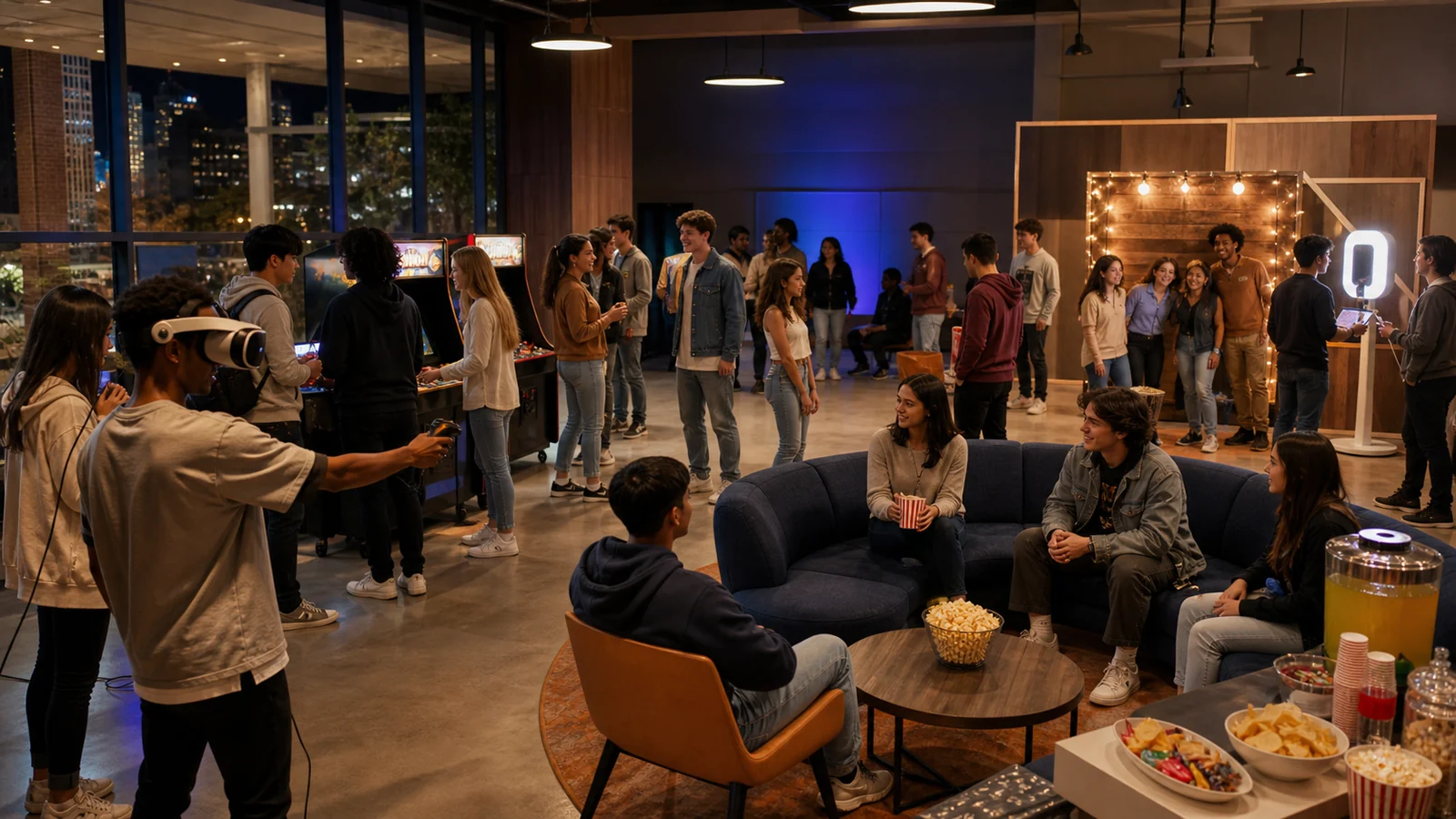 College Event Rentals Philadelphia: Arcade, VR, Photo Booths, and Late-Night Programming