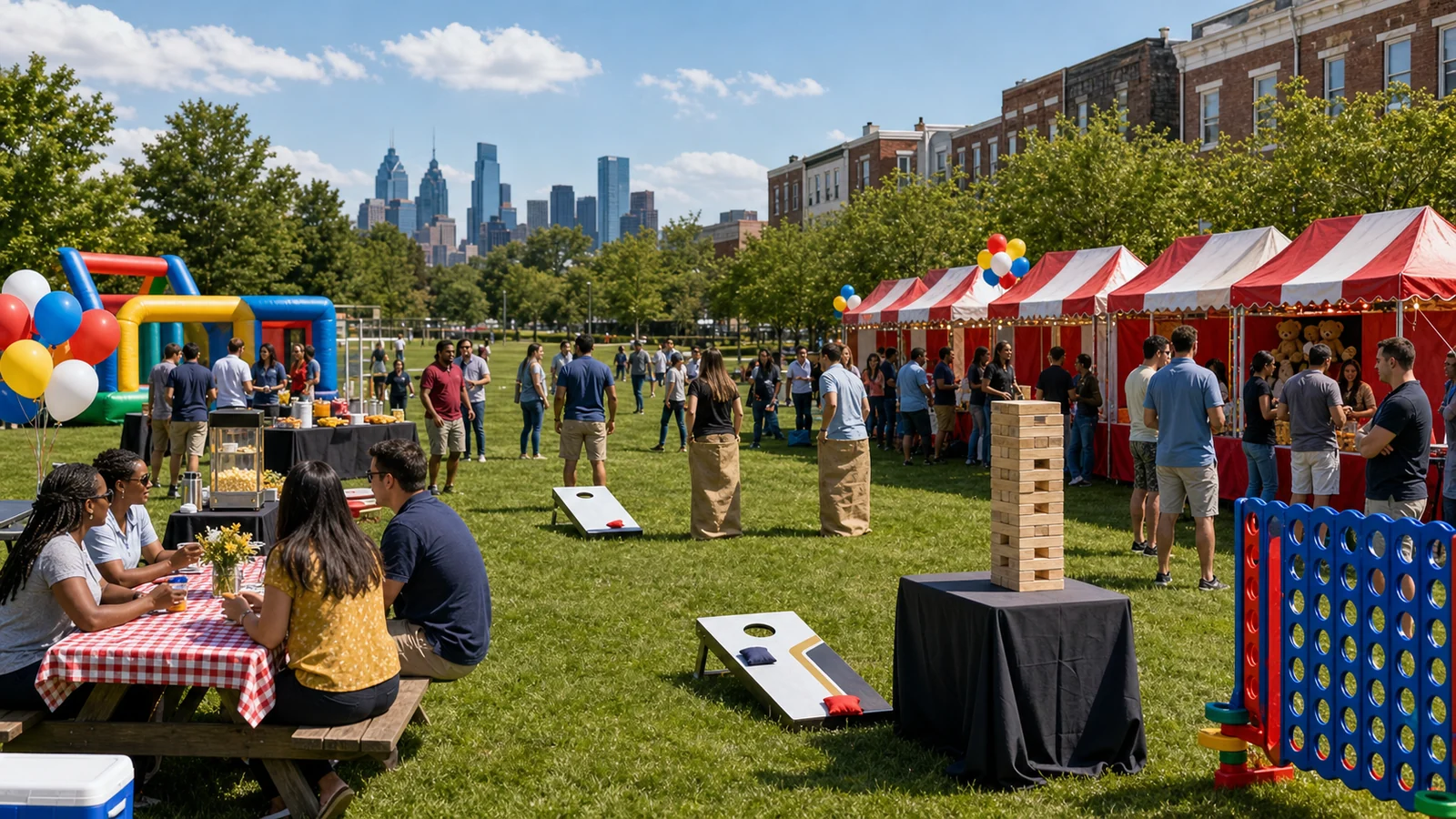 Company Picnic Rentals Philadelphia: Field Games, Carnival Booths, and Team Challenges