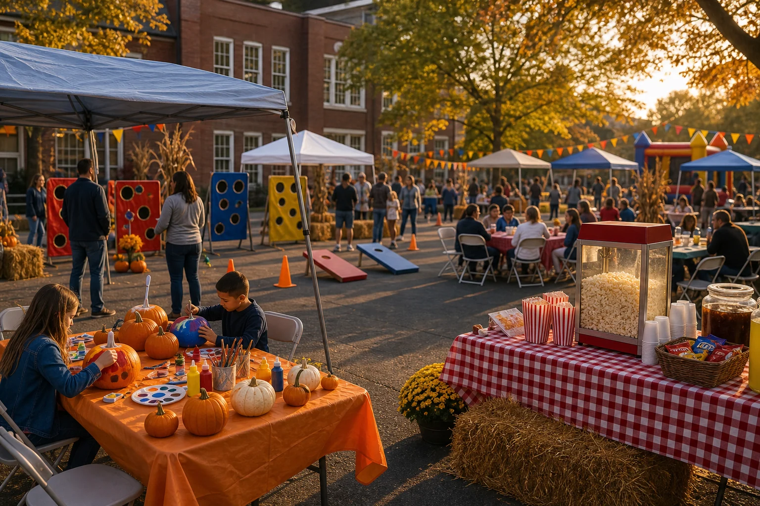 Fall Festival Rentals Philadelphia: Pumpkin Painting, Carnival Games, Snacks, and Family Flow