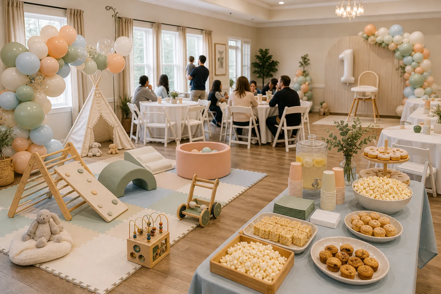 First Birthday Party Rentals Philadelphia: Soft Play, Photo Moments, Snacks, and Family Layouts