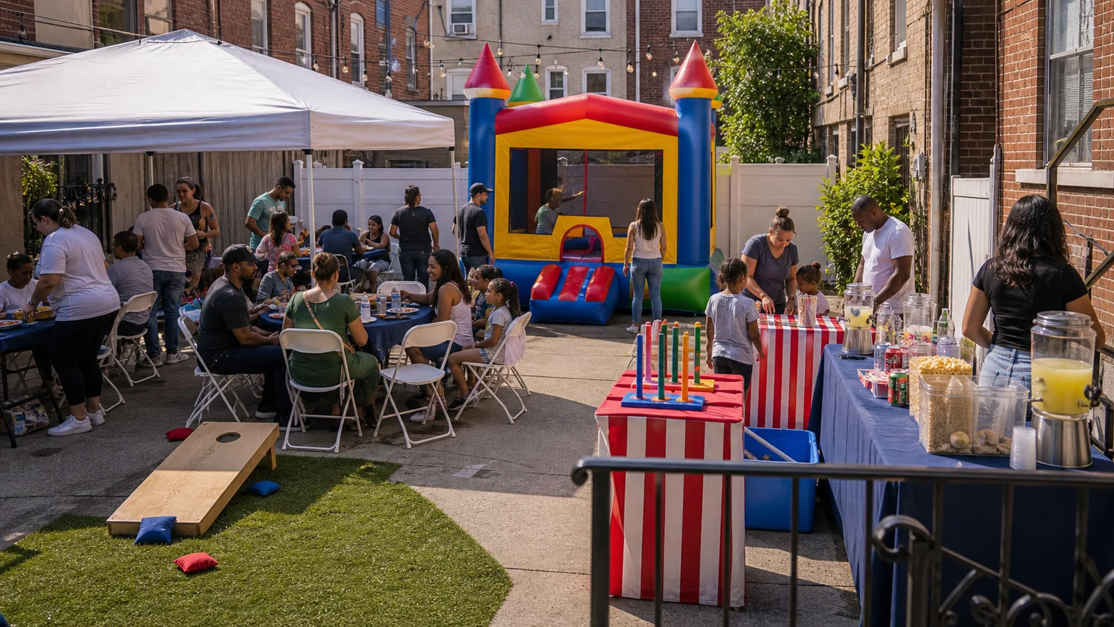 South Philadelphia Party Rentals Guide: Rowhome Backyards, Schoolyards, and Family Parties