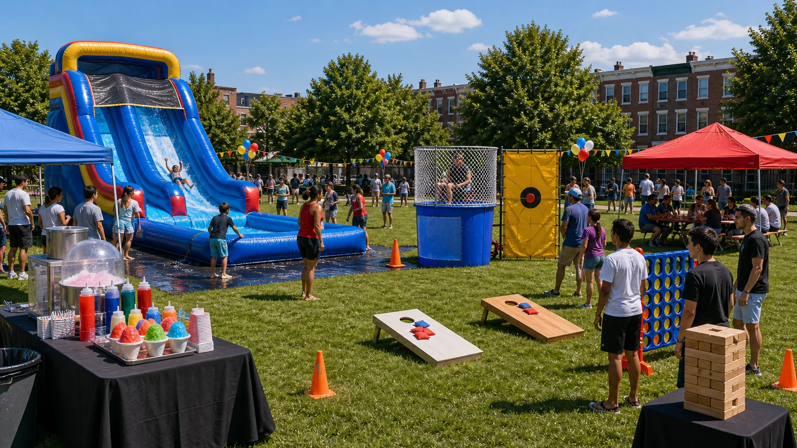 Summer Party Rentals Philadelphia: Water Slides, Dunk Tanks, and Outdoor Games