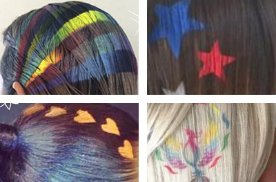 Hair Tattoos in the Party Pros East Coast catalog