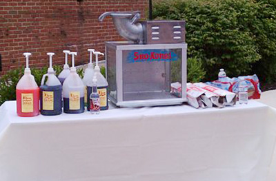 Snow Cones for Philadelphia party rentals