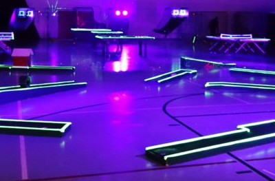 Black-Light Mini Golf for Philadelphia party rentals