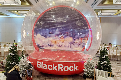 Giant Inflatable Snow Globe for Philadelphia party rentals
