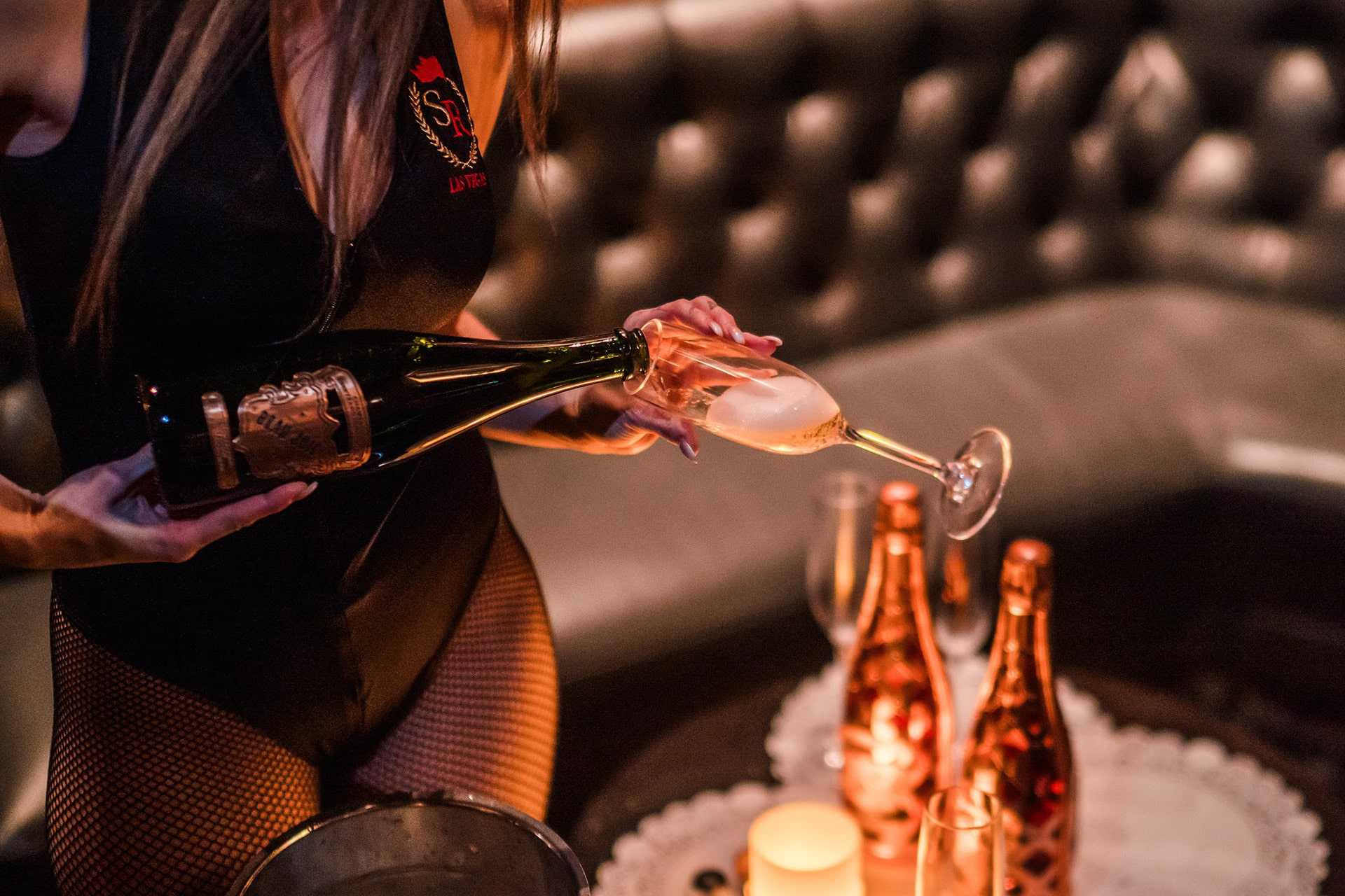 Spearmint Rhino strip club near me Las Vegas — free VIP transportation and bottle service