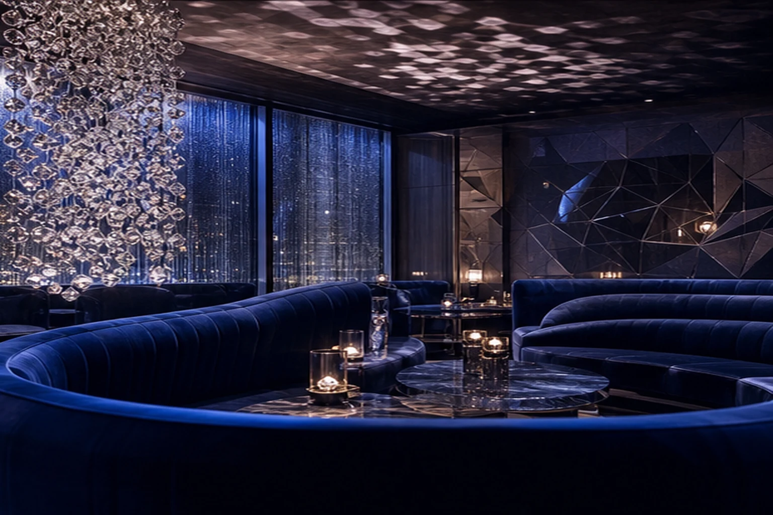 Generic generated lounge-style Las Vegas nightlife illustration for Diamond Cabaret; not the actual venue