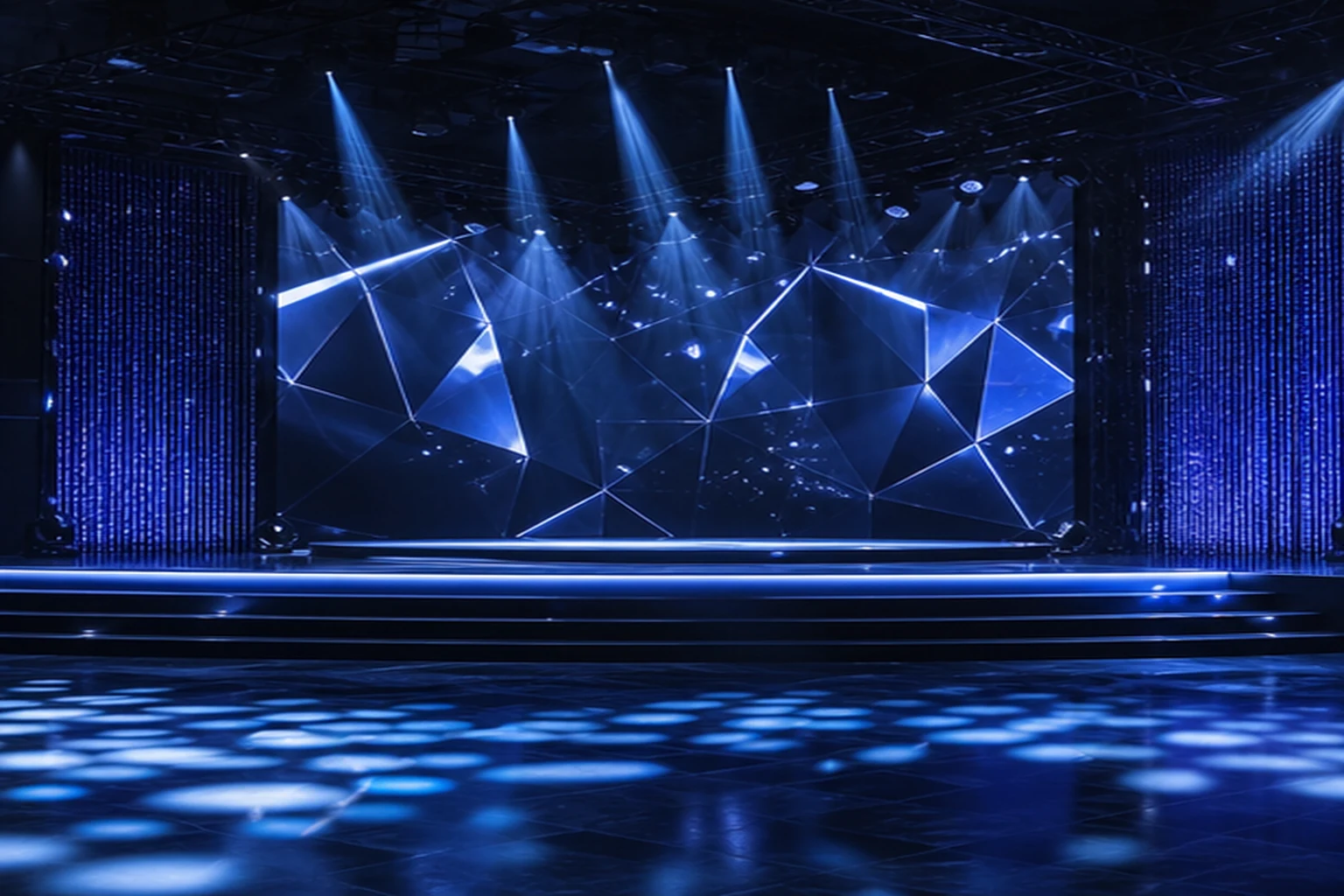Generic generated stage-style Las Vegas nightlife illustration for Diamond Cabaret; not the actual venue