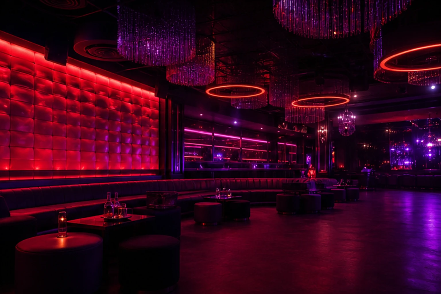 Generic generated lounge-style Las Vegas nightlife illustration for Las Toxicas; not the actual venue