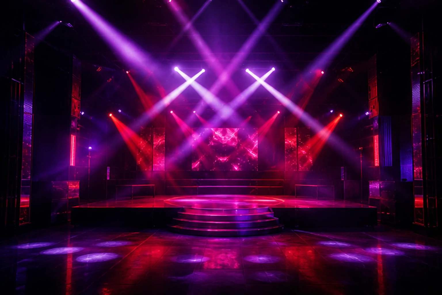 Generic generated stage-style Las Vegas nightlife illustration for Las Toxicas; not the actual venue