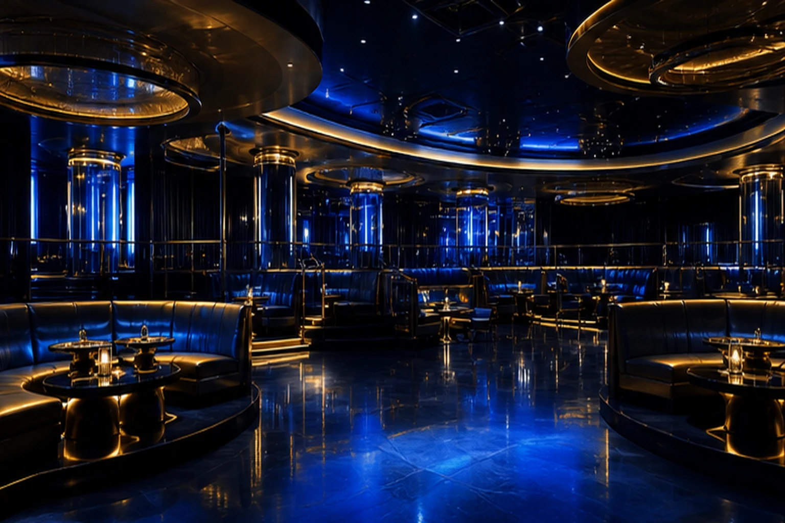 Generic generated lounge-style Las Vegas nightlife illustration for Las Vegas Strip Club (LVSC); not the actual venue