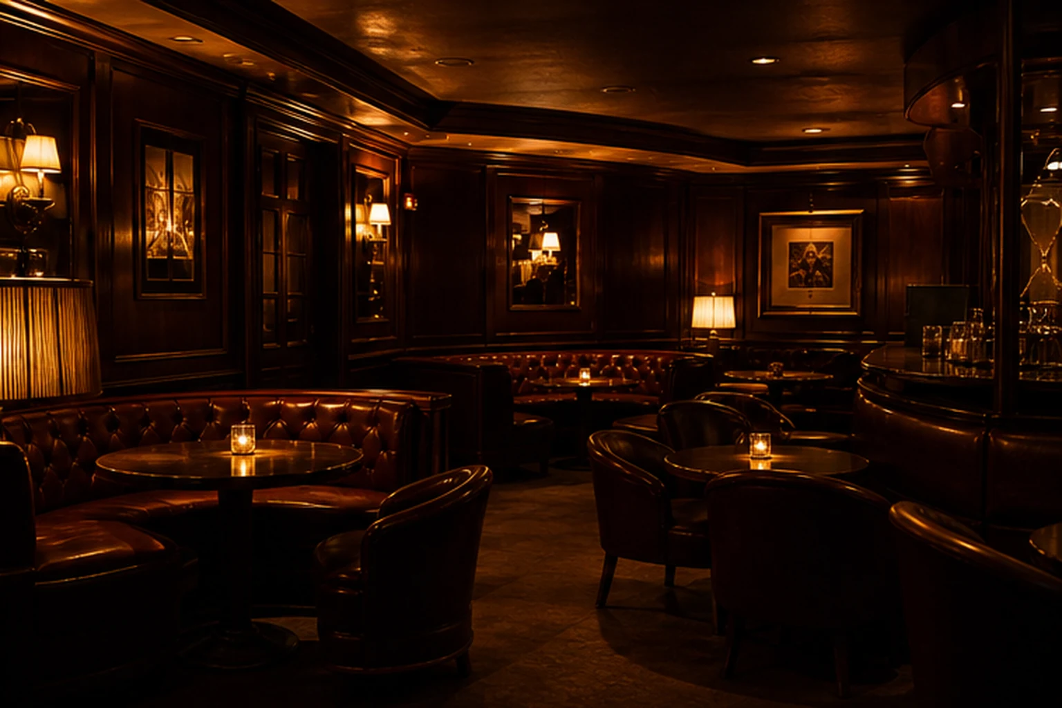 Generic generated lounge-style Las Vegas nightlife illustration for Play It Again Sam's; not the actual venue