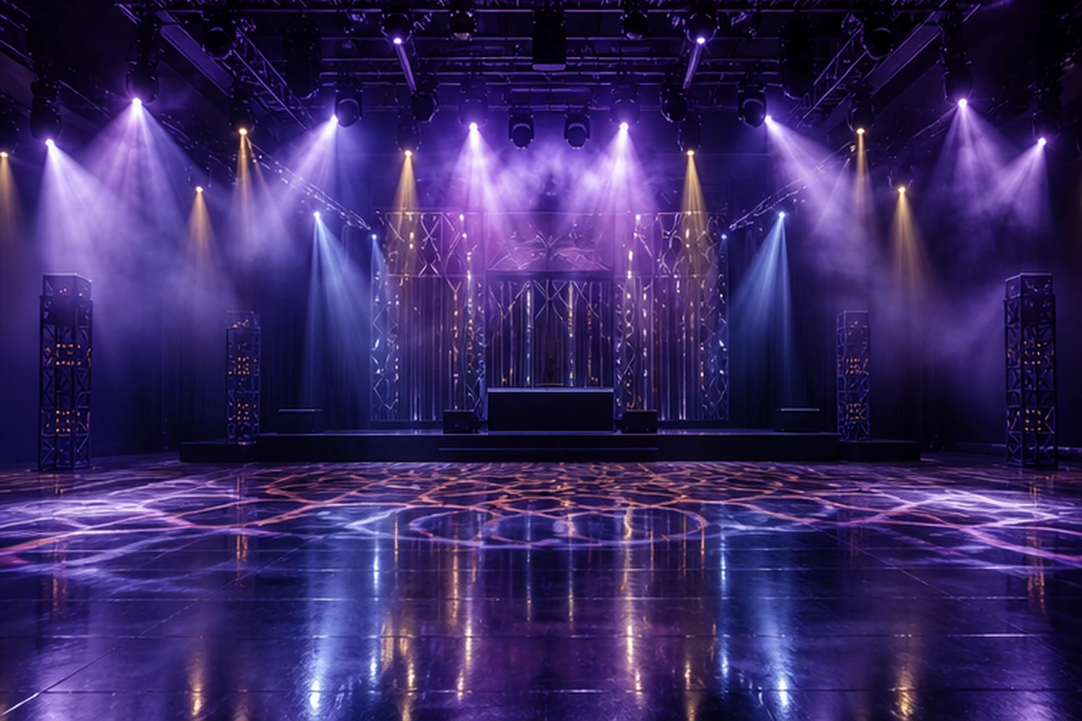 Generic generated stage-style Las Vegas nightlife illustration for Talk of the Town; not the actual venue